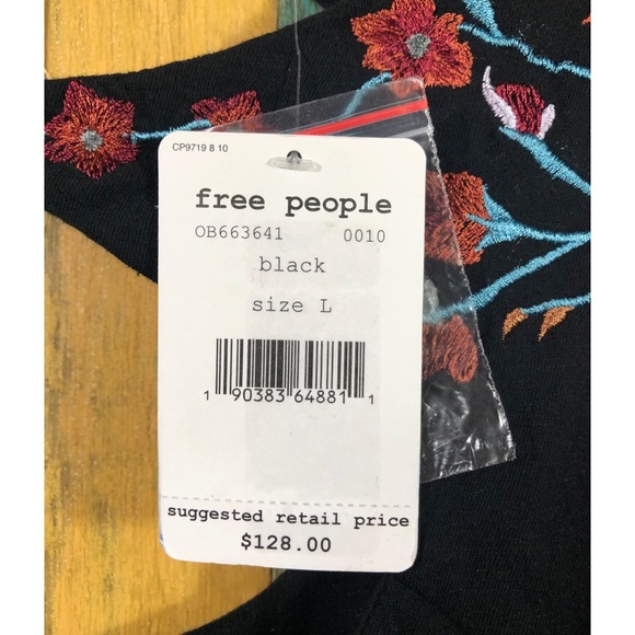 Free People Lita Embroidered Bell Sleeve Top - Picture 3 of 3